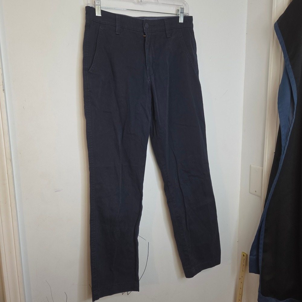 Levis XX Chino Authentic Fit Navy Blue‎ Cotton Twill Pants Mens W29 L30